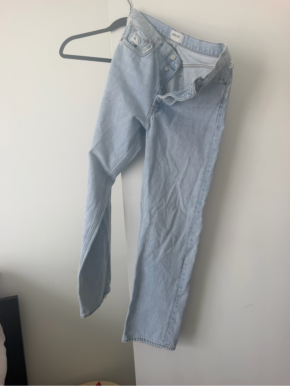 Agolde Light Blue Straight Leg Jeans